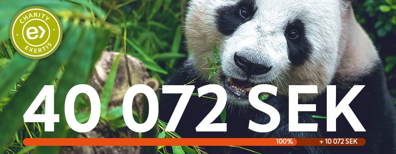 Vi nådde vårt välgörenhetsmål 2022 med WWF!